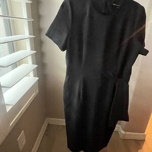 Black Halo Classic Black Midi Dress